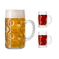 German Beer Stein Glass 2 Pint & 2 Mini Shot Tankard - Premium Kitchen from Chabrias Ltd - Just £14.49! Shop now at Chabrias Ltd