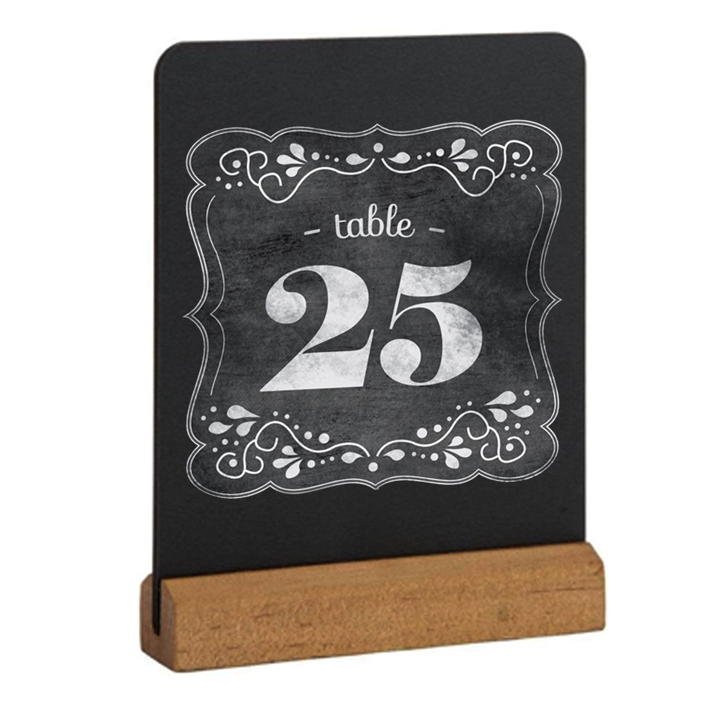 Reusable mini chalkboard price tags with wooden stands for shop displays