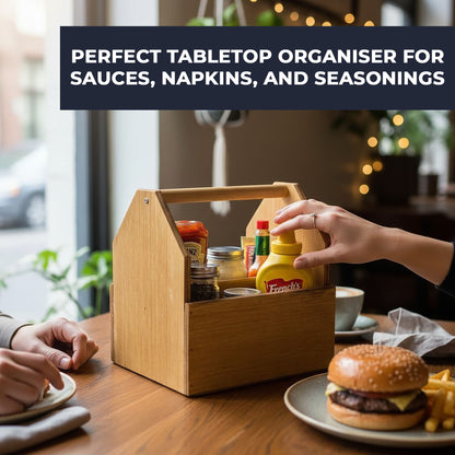 Wooden Condiment Holder
