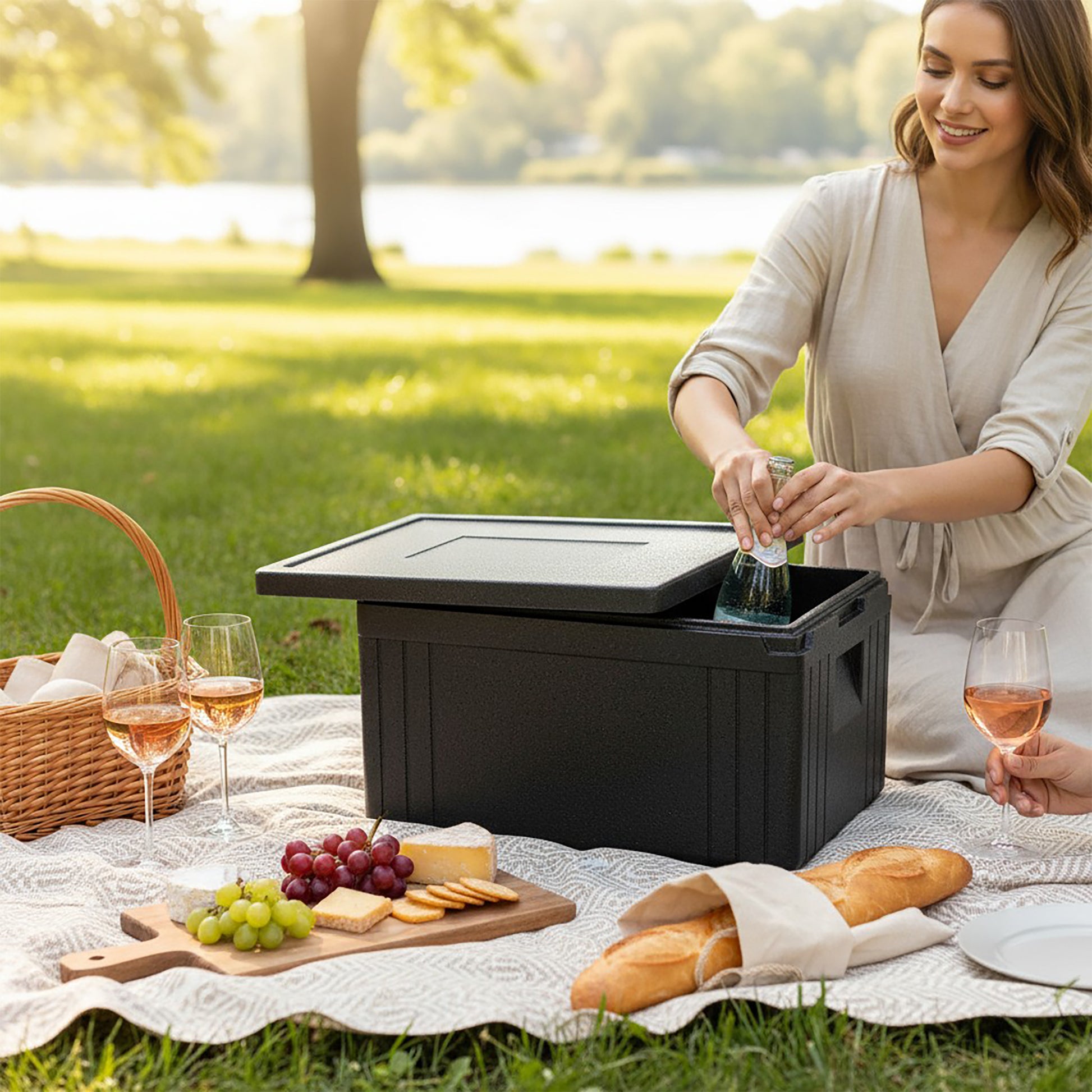 EPP Economic Food Delivery Insulated Thermal Box - 45 Litre - Professional Catering-Grade Hot & Cold Transport - Premium Food Storage Boxes from Chabrias Ltd - Just £37.99! Shop now at Chabrias Ltd