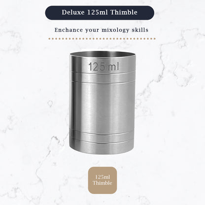 Stainless Steel 125ml Thimble Measure Government Stamped - Premium Kitchen from Chabrias Ltd - Just £5.99! Shop now at Chabrias Ltd