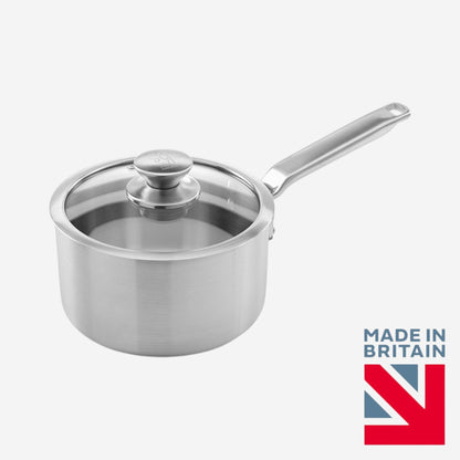 Samuel Groves Stainless Steel Sauce Pan, 16cm - Premium Sauce Pan from Samuel Groves - Just £75.99! Shop now at Chabrias Ltd