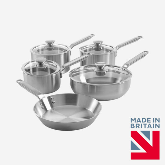 Samuel Groves Stainless Steel Vision Set (5 Piece) - Premium Kitchen from Samuel Groves - Just £349.99! Shop now at Chabrias Ltd