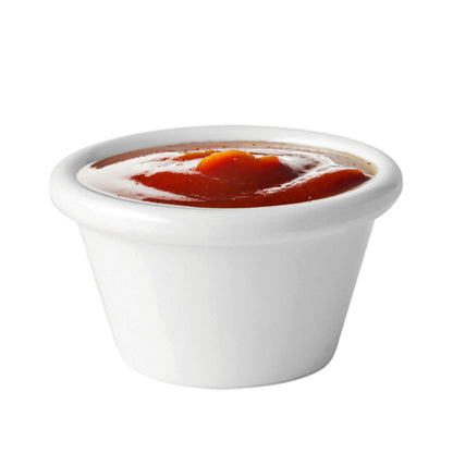 White Plain Ramekins 1oz, 1.5oz, 2oz - Made in UK - Premium Ramekin from Chabrias Ltd - Just £11.99! Shop now at Chabrias Ltd