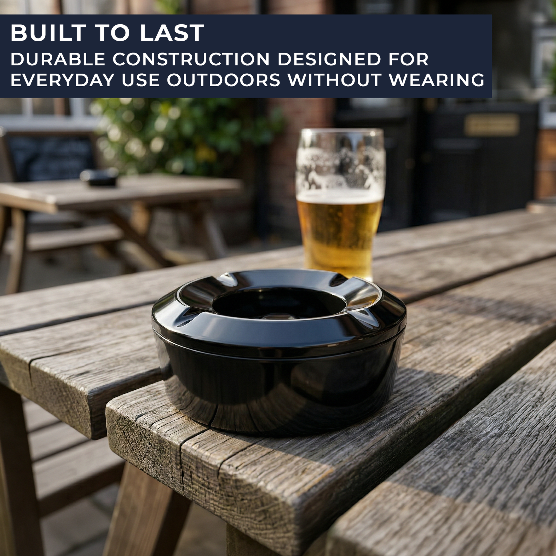 windproof ash tray bulk set for hospitality venues tables