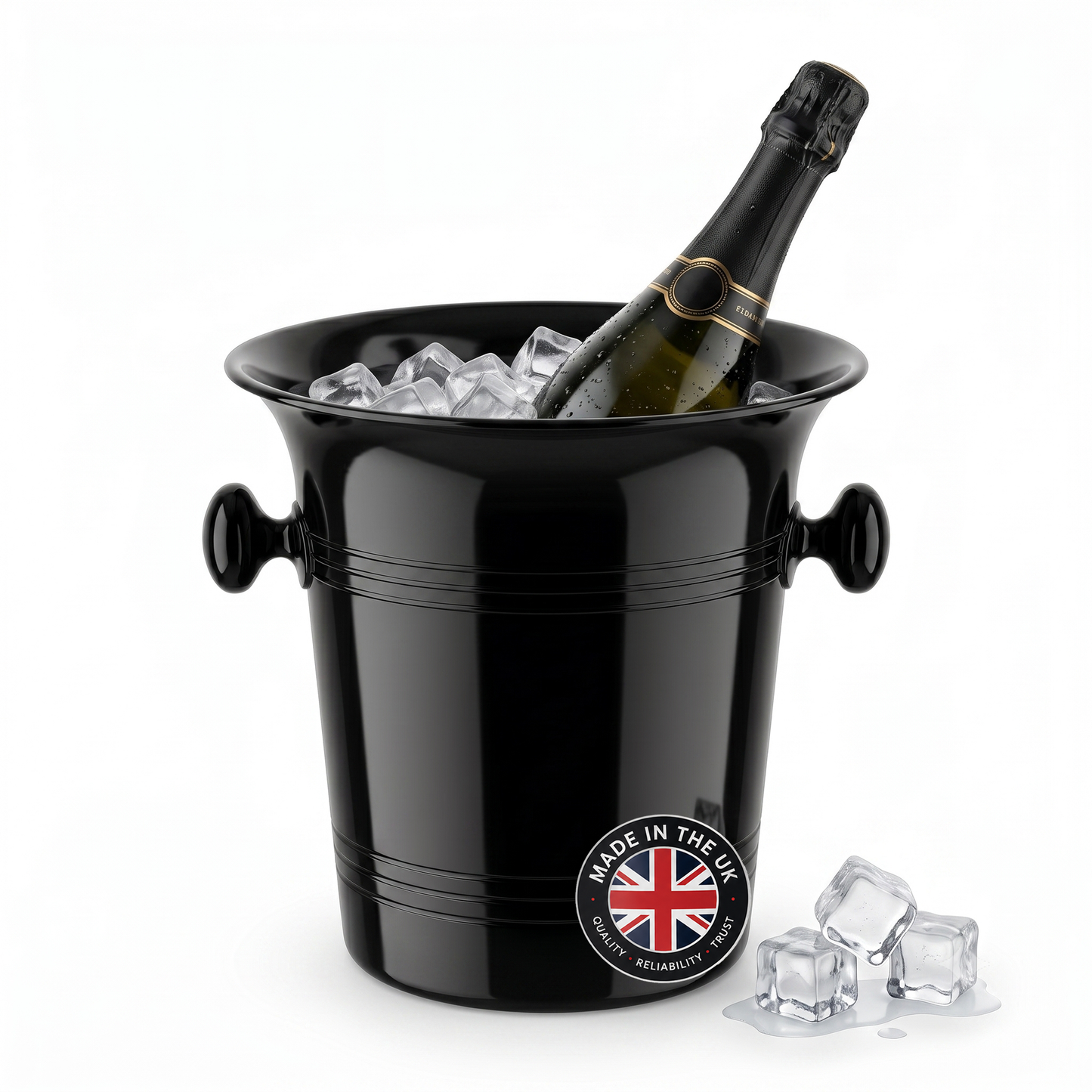 Chabrias 3.5 litre black wine cooler made in the UK