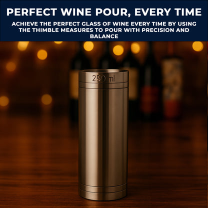 Stainless Steel 250ml Thimble Measure Government Stamped - Premium Kitchen from Chabrias Ltd - Just £6.99! Shop now at Chabrias Ltd