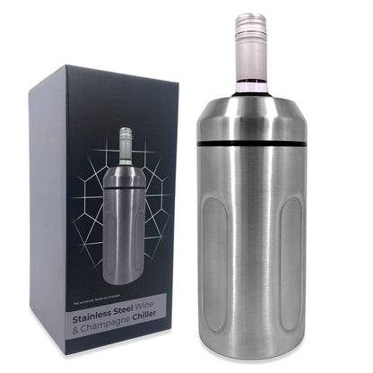 Chabrias Ltd insulated wine chiller holding 750ml champagne bottle