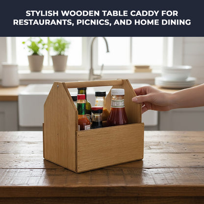 Wooden Condiment Holder