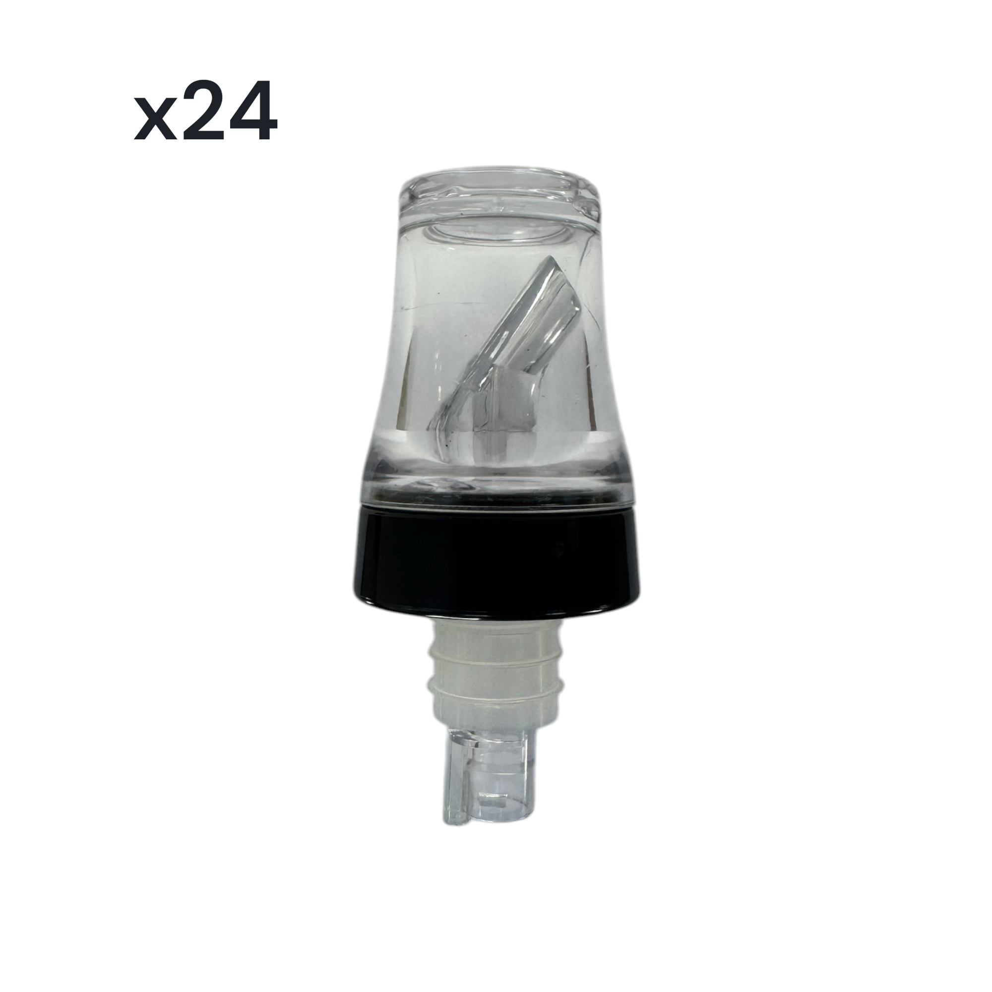4-in-1 Plastic Speed Pourer, Thimble, Shot Glass, Dust Cap (x24) | Best ...