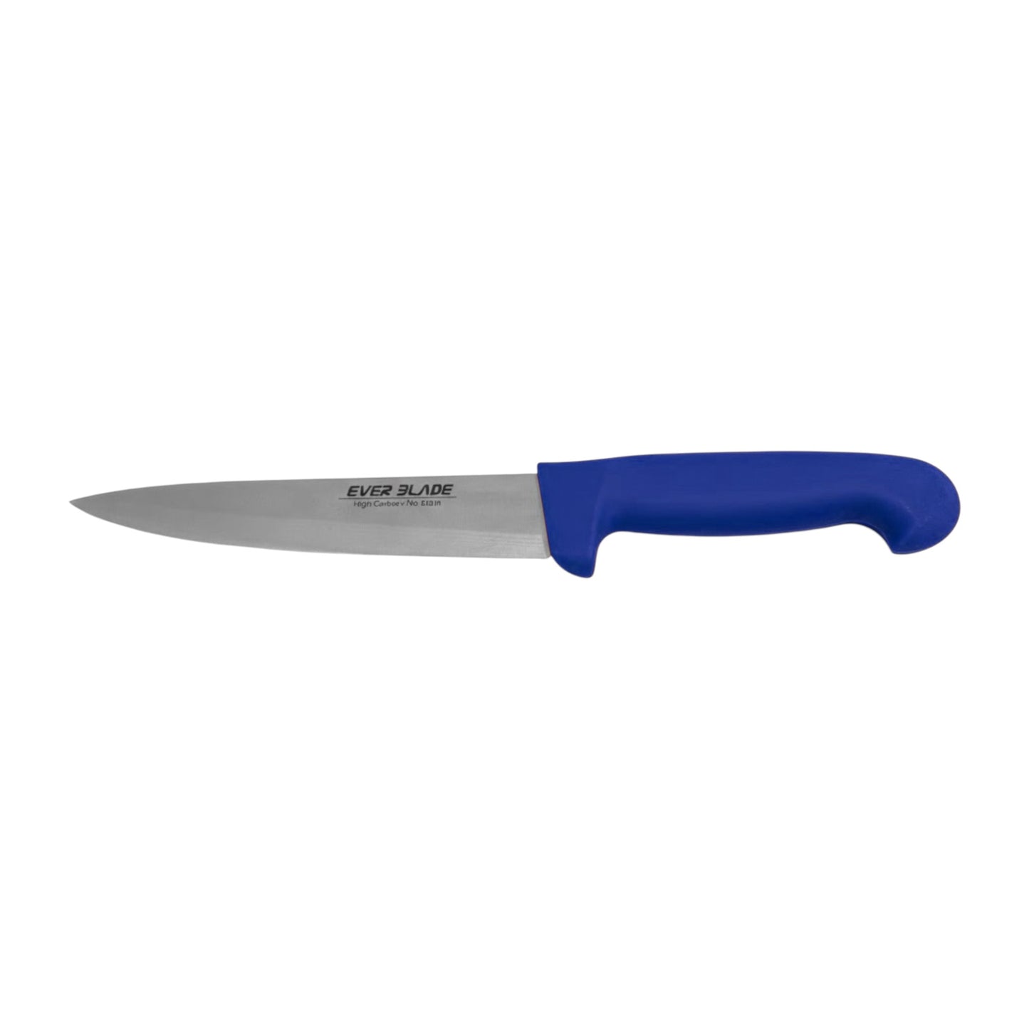 balanced 160mm chef knife with ergonomic blue handle grip