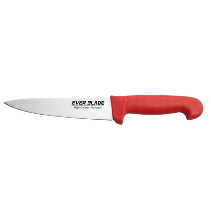 chef knife 160mm with red handle landscape view