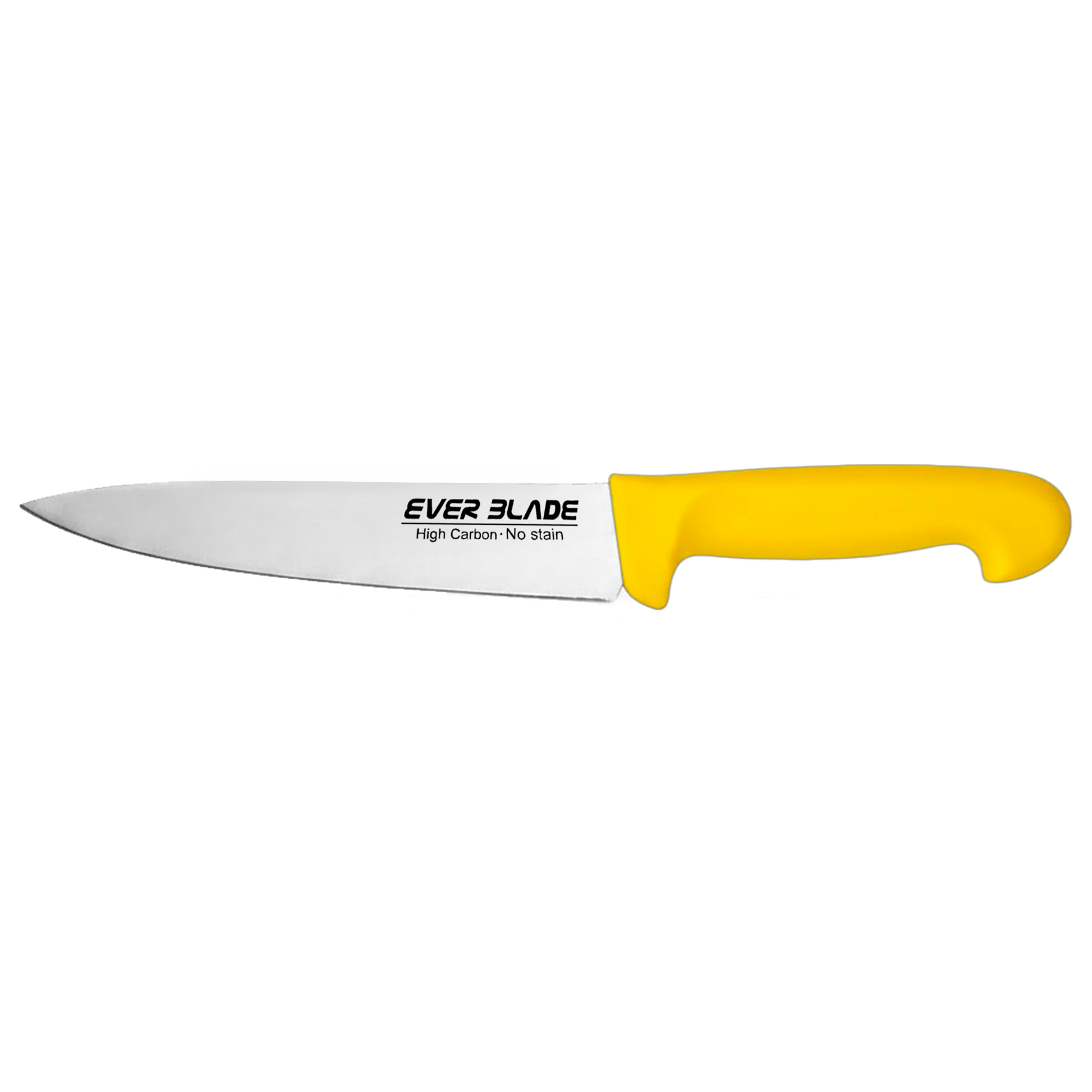 chef knife 190mm with yellow handle landscape view