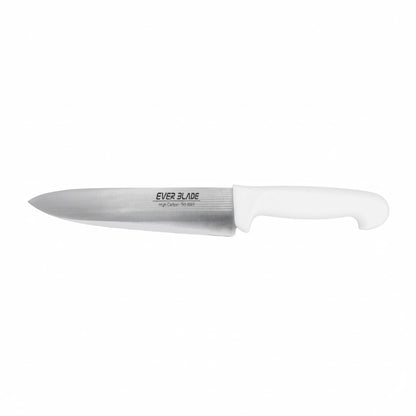 colour coded chef knife 200mm with white handle landscape view