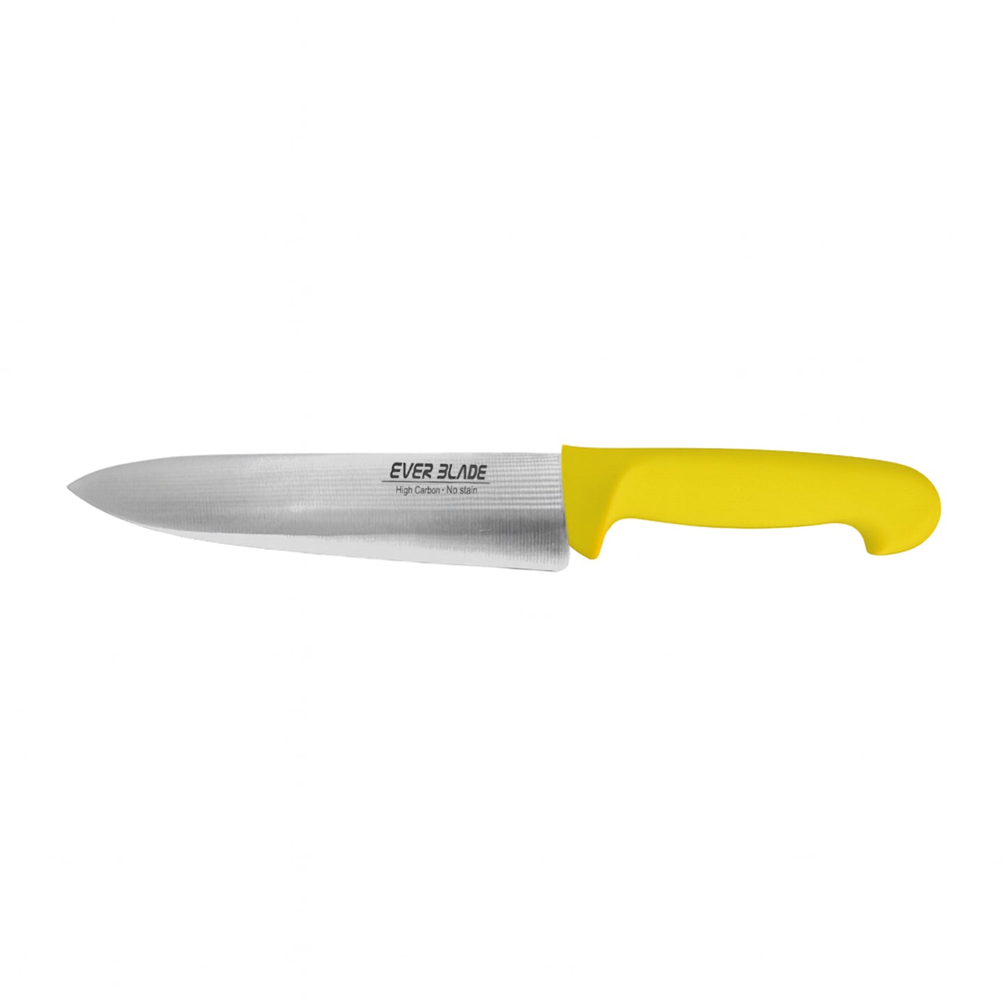 colour coded chef knife 200mm with yellow handle landscape view
