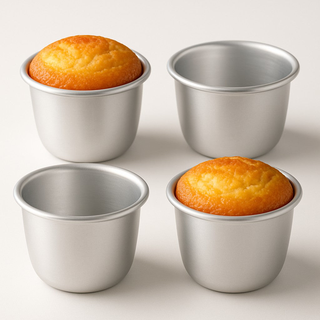 Aluminium Mini Pudding Basins, 0.15L (10 pack) - Premium Kitchen from Chabrias Ltd - Just £18.99! Shop now at Chabrias Ltd