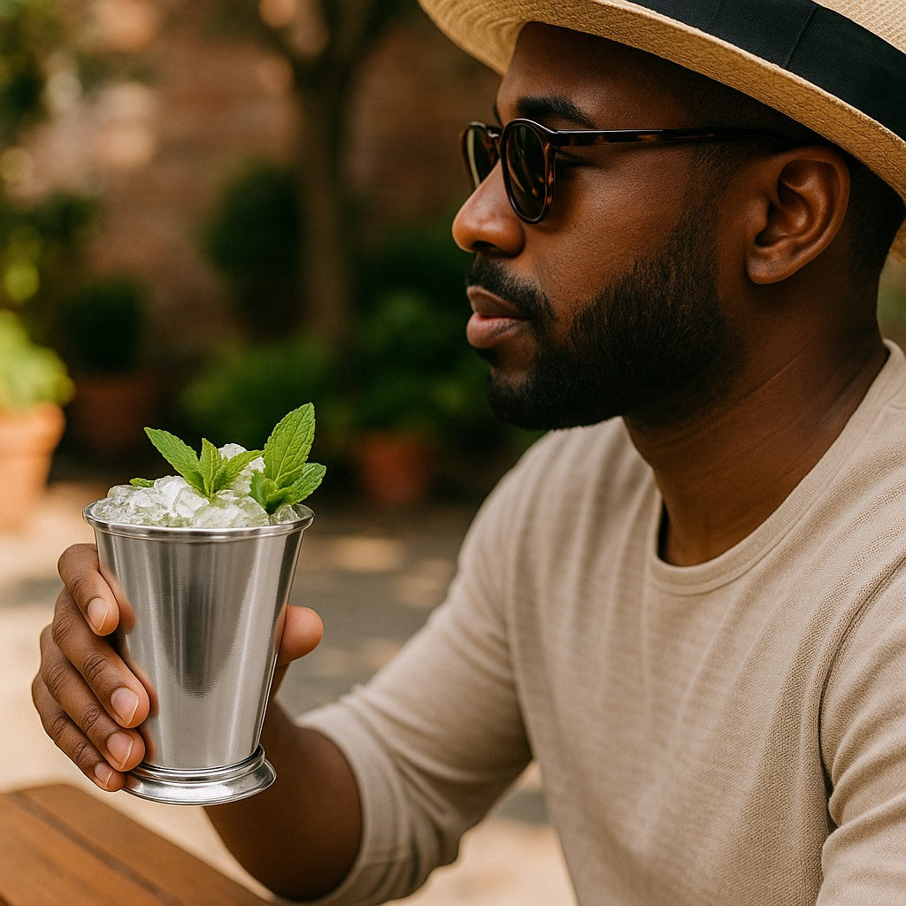 Julep Vintage Style Party Gin Cocktail Cup Stainless Steel 14oz / 400ml Metal Cup - Premium Kitchen from Chabrias Ltd - Just £8.54! Shop now at Chabrias Ltd