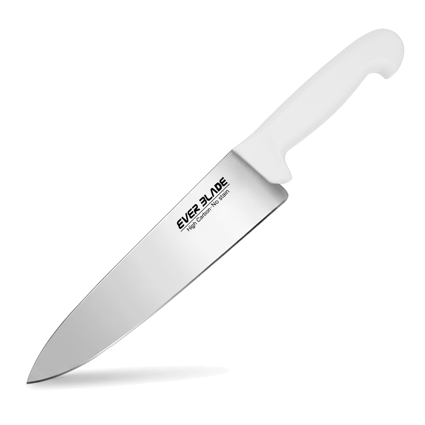 ever blade chef knife 300mm with white handle on white background