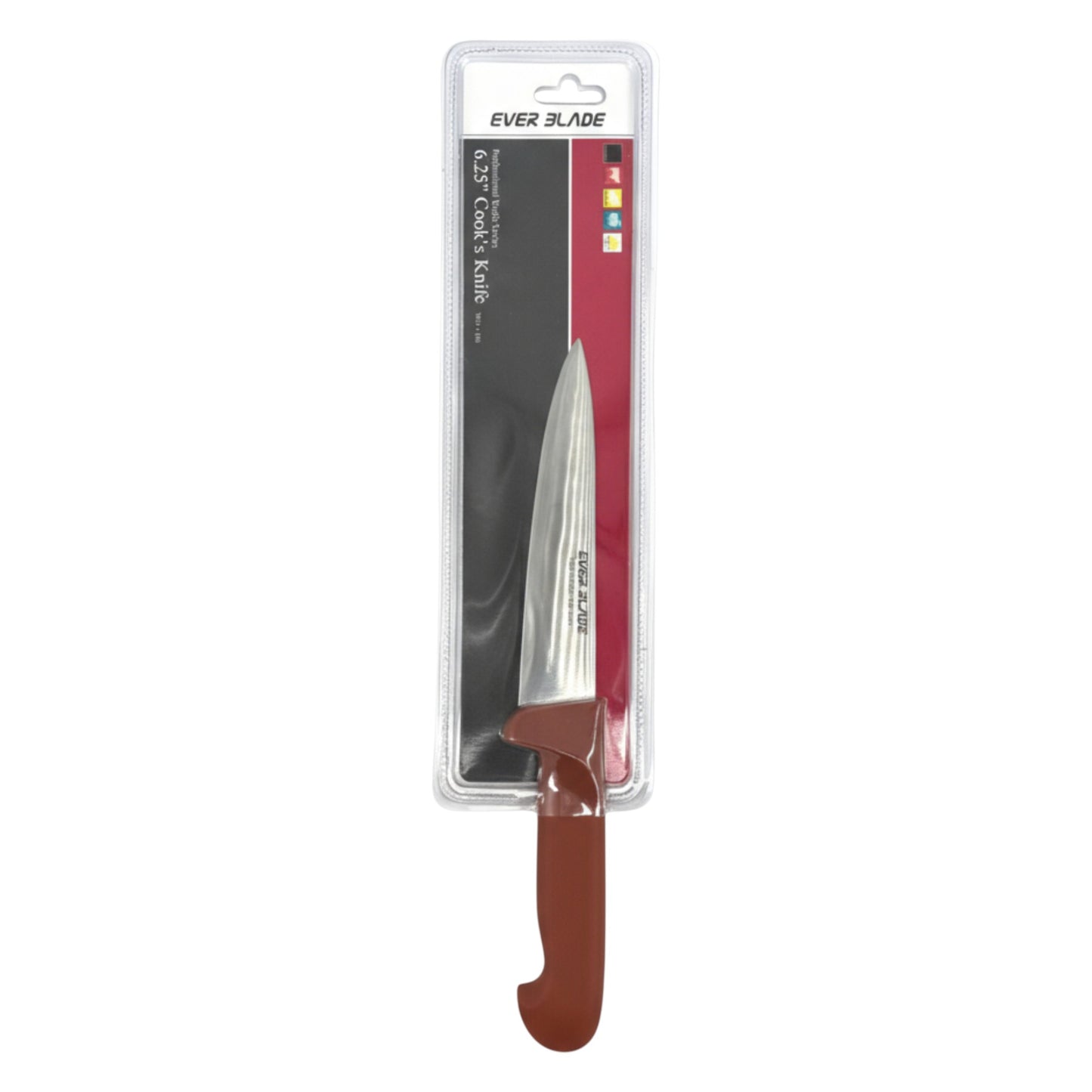 ever blade chef knife 160mm with brown handle in packaging