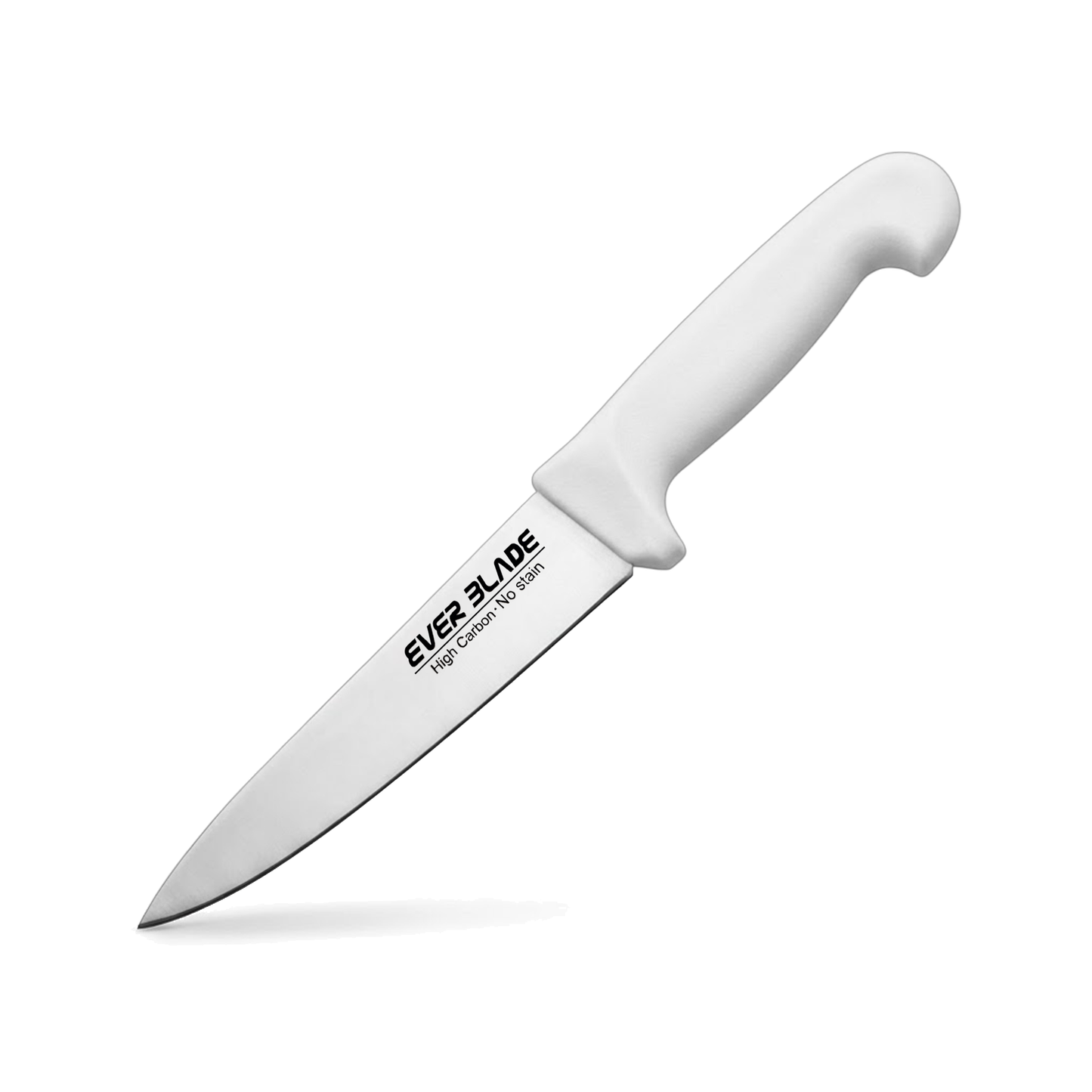 ever blade chef knife 160mm with white handle on white background