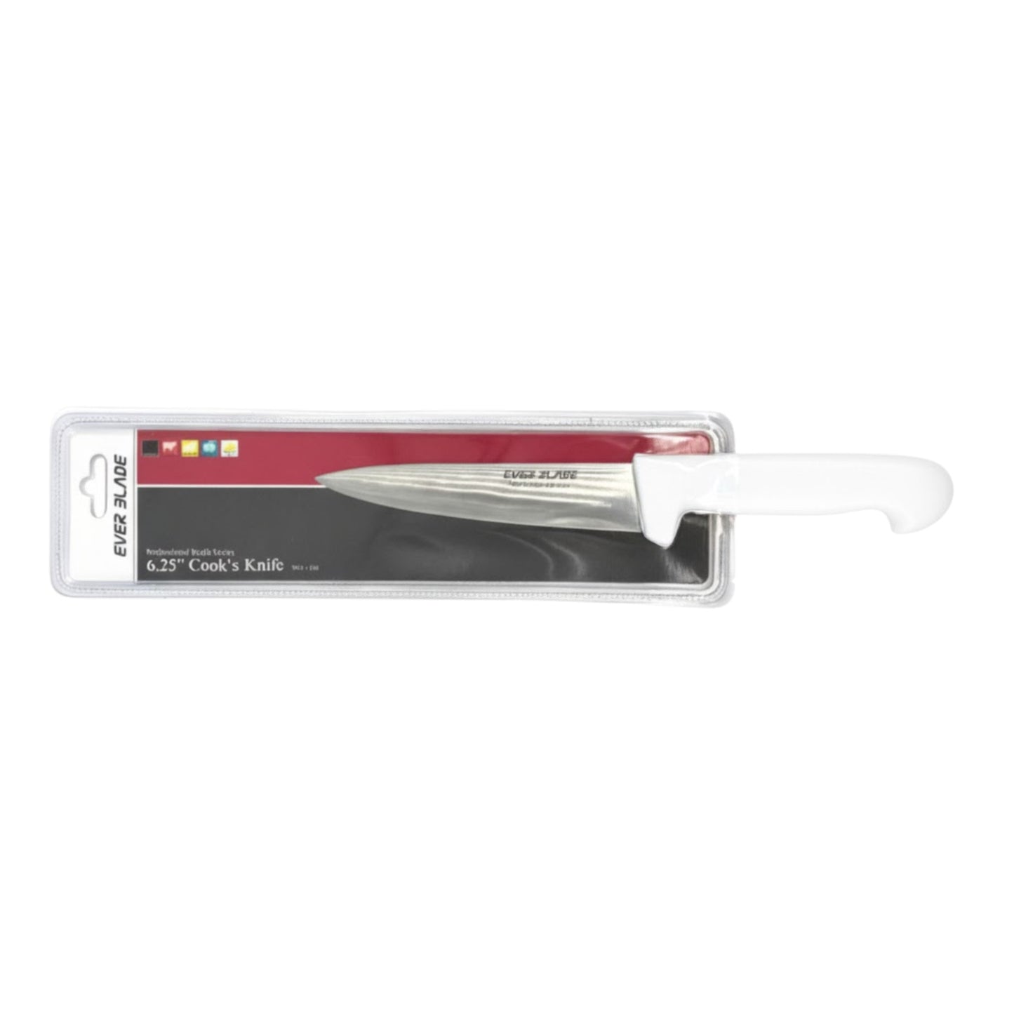 ever blade chef knife 160mm with white handle packaging