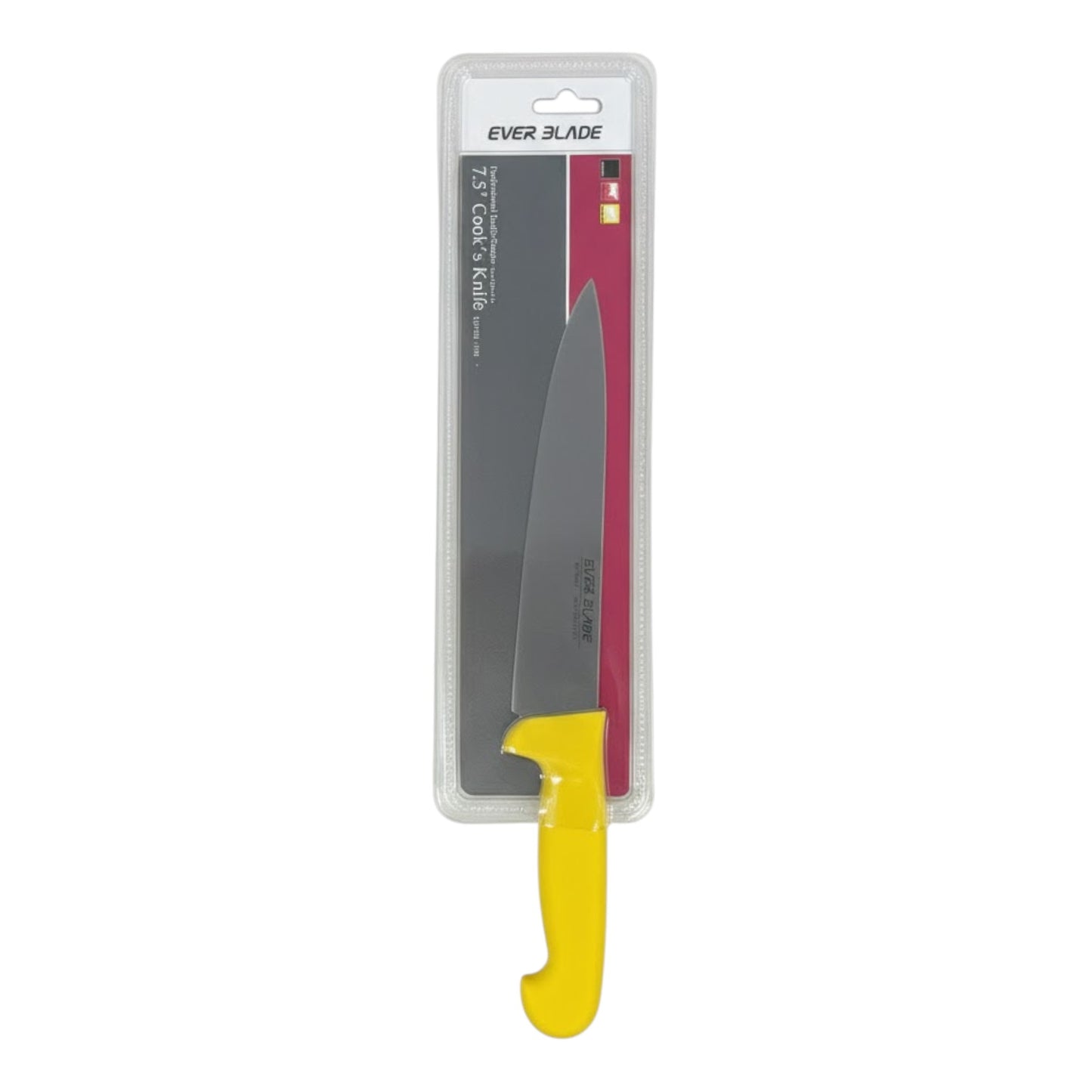 ever blade chef knife 190mm with yellow handle in packaging