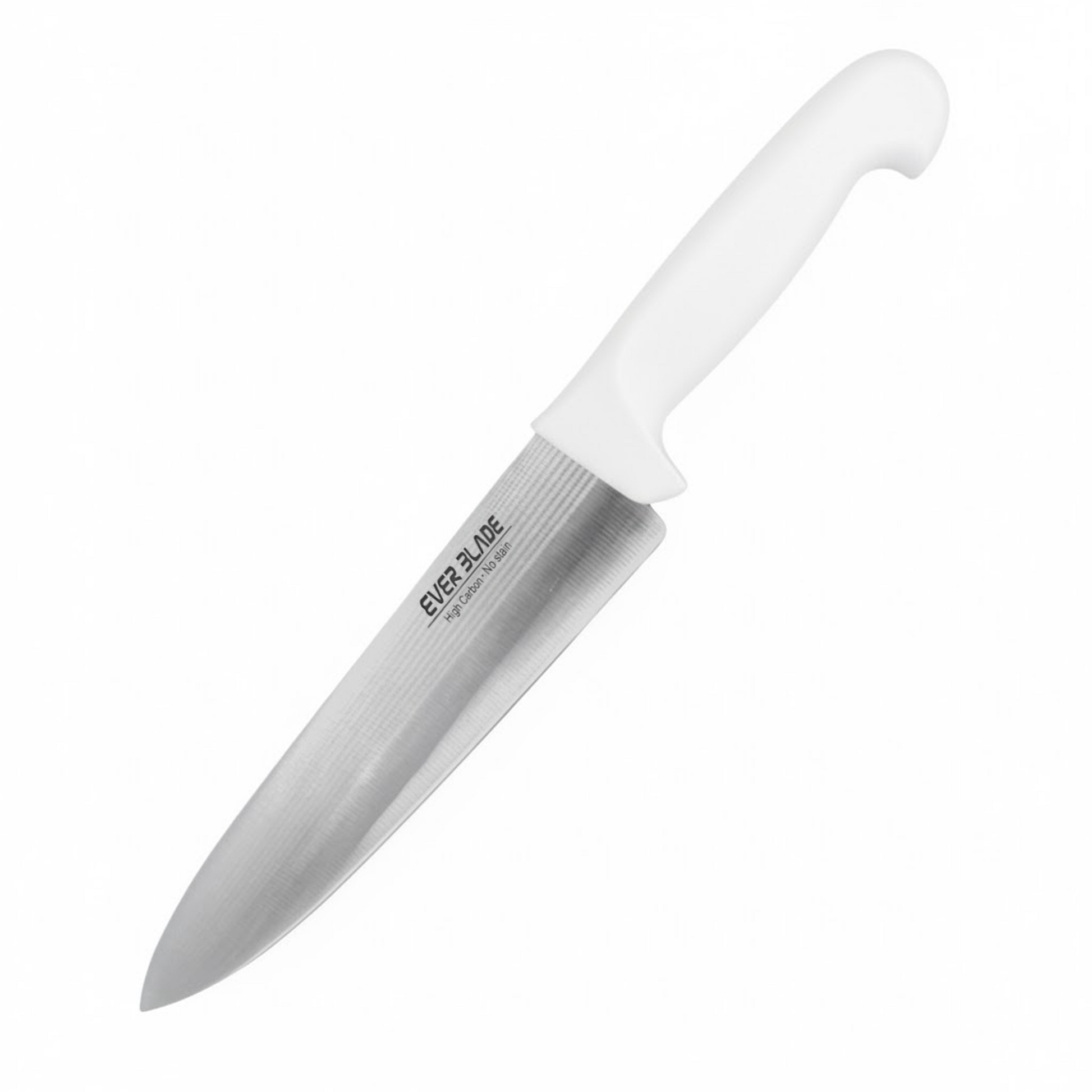 ever blade colour coded chef knife 200mm with white handle on white background