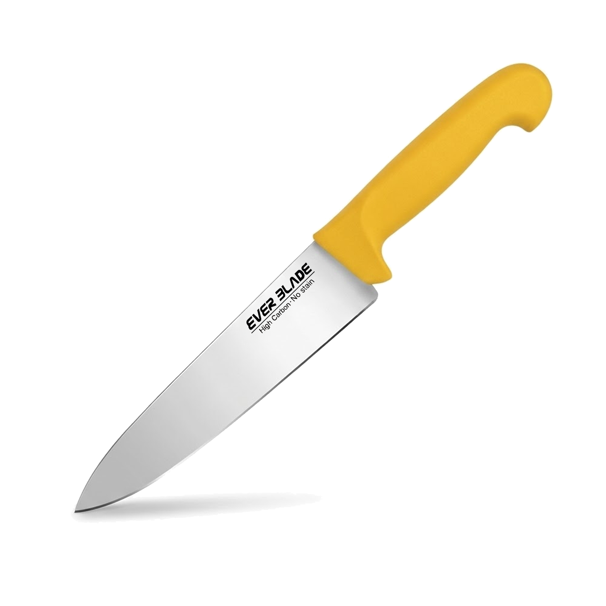 ever blade colour coded chef knife 200mm with yellow handle on white background