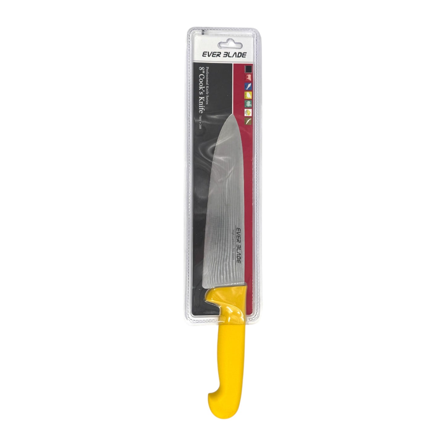 ever blade chef knife 200mm with yellow handle in packaging