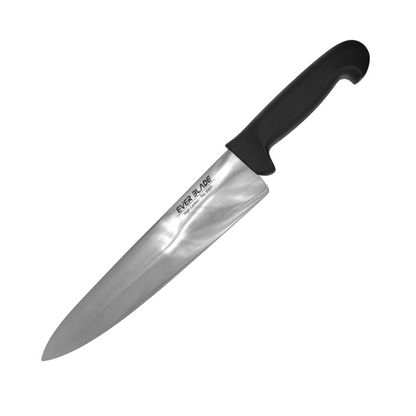 ever blade chef knife 250mm with black handle on white background