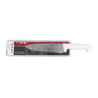 ever blade chef knife 200mm white handle packaging landscape view