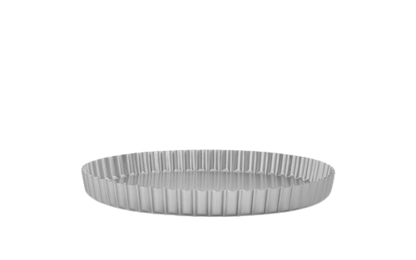 Samuel Groves 1817 Fluted Flan Silver Anodised Loose Base - Premium Kitchen from Mermaid - Just £16! Shop now at Chabrias Ltd