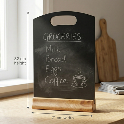 A4 reusable chalkboard menu board for wedding table numbers and reserved signs