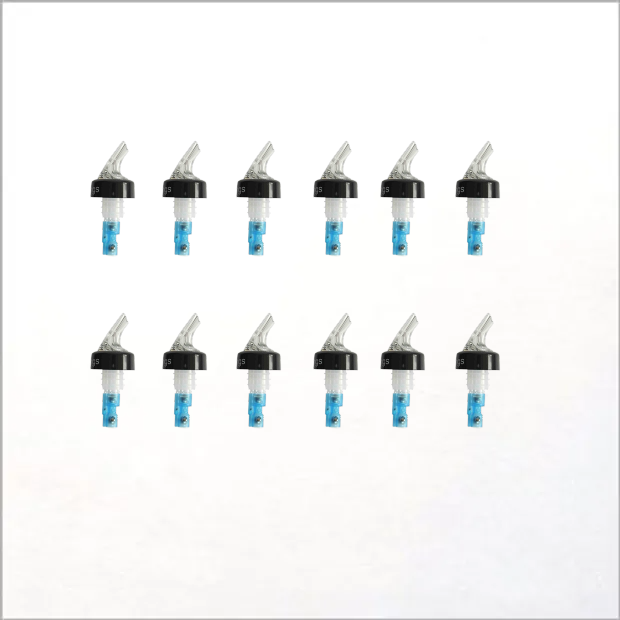 Set of 12 Clear Quick Pourers, 25ml