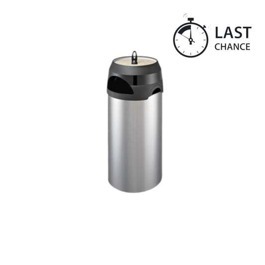 Outdoor Waste Bin With Ash Tray, Stainless Steel 60 Litre - Premium Home from Chabrias Ltd - Just £79.99! Shop now at Chabrias Ltd