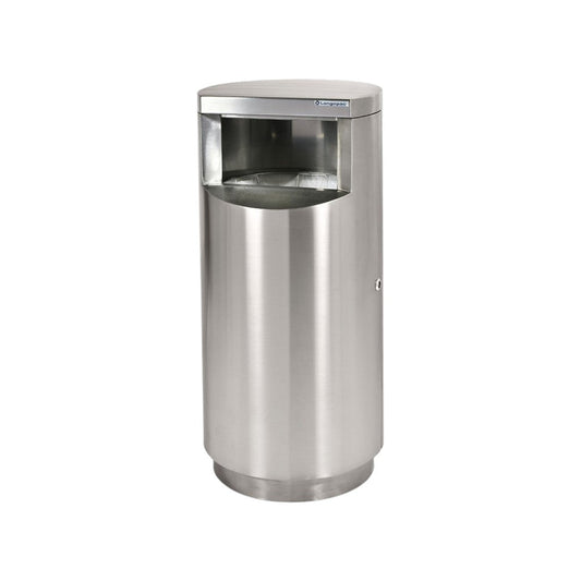 Stainless Steel Outdoor Bin With Galvanised Liner, - Premium BISS from Chabrias Ltd - Just £379.99! Shop now at Chabrias Ltd