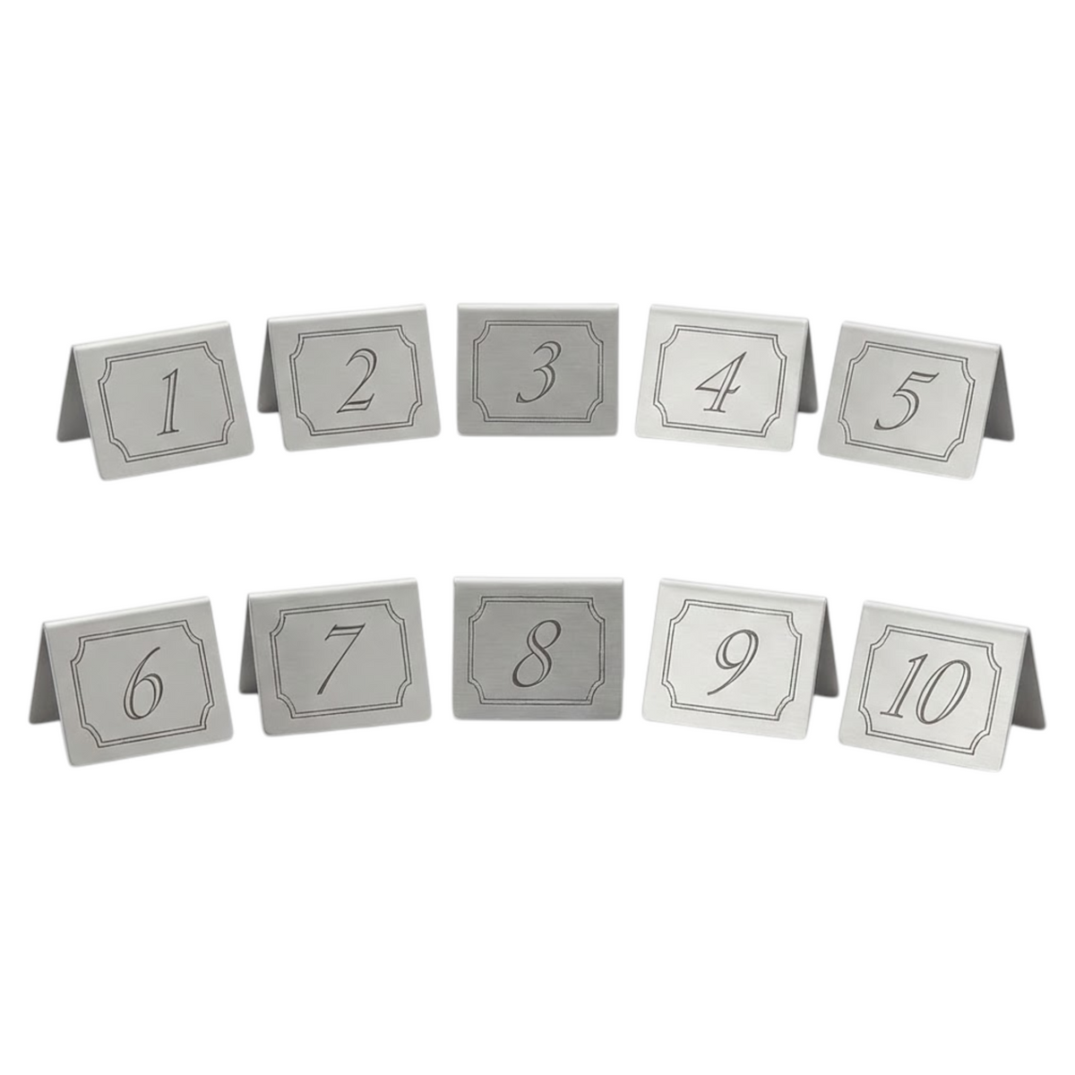 Stackable Restaurant Metal Table Numbers Table Numbers | Quality Tableware Made in Britain – Chabrias Ltd