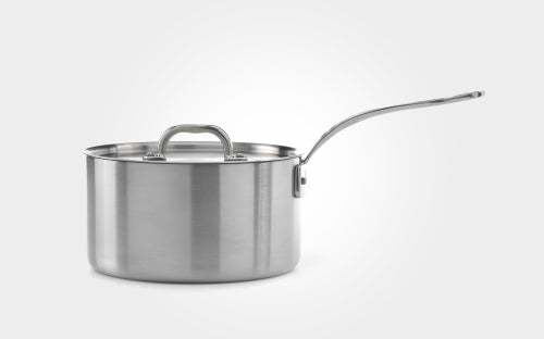 Samuel Groves Tri-Ply Stainless Steel Saucepan with Lid (18cm) - Premium Kitchen from Samuel Groves - Just £93.10! Shop now at Chabrias Ltd