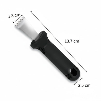 Lemon Zester Peeler, Professional Stainless Steel Zesting Tool for Gin Cocktails, Lime, Oranges - Kitchen Tool with Rubber Grip Handle - 146 mm (5.75")