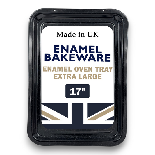 43cm Vitreous Enamel Baking Tray – Extra Large – Great British Bakeware - Premium Home from Chabrias Ltd - Just £11.99! Shop now at Chabrias Ltd