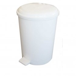 20 Litre Plastic Round Pedal Waste Container Bin - Premium GW1 from Chabrias - Just £29.99! Shop now at Chabrias Ltd