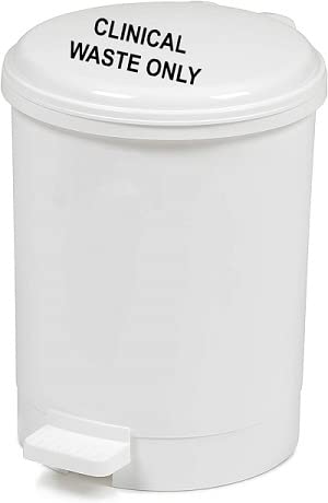 40 Litre Yellow White Medical Clinical Recycling Commercial Utility Waste Trash Pedal Bin (1 x 40 Litre, White) - Premium BISS from Chabrias - Just £49.99! Shop now at Chabrias Ltd