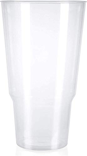 120x Two Pint Durable Plastic Glass CE Marked to Line Outside Bars Pubs Reusable Recyclable - Premium Kitchen from Chabrias - Just £59.99! Shop now at Chabrias Ltd