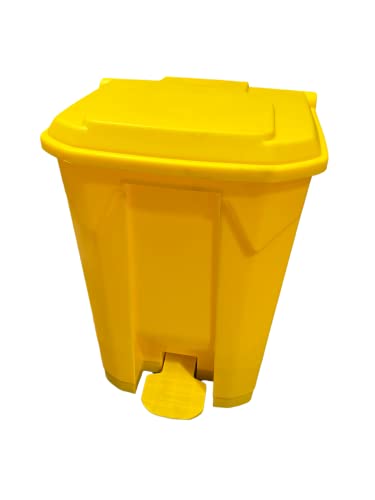 45 Litre Medical Clinical School Kitchen Garbage Trash Recycling Waste Hygienic Foot Pedal Plastic Bin - Premium BISS from Chabrias - Just £33.99! Shop now at Chabrias Ltd