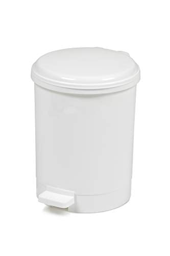 Chabrias Ltd 3 Litre White Medical Clinical Recycling Commercial, Home, School Utility Waste Trash Pedal Bin - Premium BISS from Chabrias - Just £9.49! Shop now at Chabrias Ltd