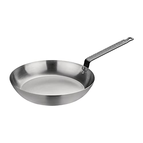 Vogue GD006 Silver Iron Fry Pan 12In Frying Kitchen Cookware Induction Heavy Duty - Premium BISS from Chabrias - Just £14.99! Shop now at Chabrias Ltd