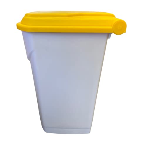 45 Litre Medical Clinical School Kitchen Garbage Trash Recycling Waste Hygienic Foot Pedal Plastic Bin - Premium BISS from Chabrias - Just £33.99! Shop now at Chabrias Ltd