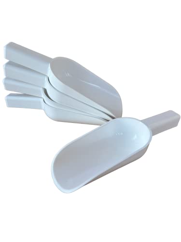 Pack of 5 Plastic Scoops, 5oz