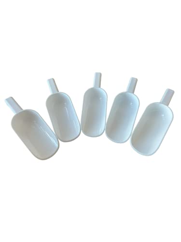 Pack of 5 Plastic Scoops, 5oz