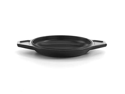 Enamelled Cast Iron Round Casserole Dish with Lid, 16.5cm, Black by Chabrias LTD - Premium Kitchen from Chabrias Ltd - Just £44.99! Shop now at Chabrias Ltd